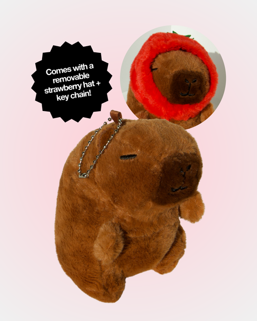 Capybara Plush Keychain