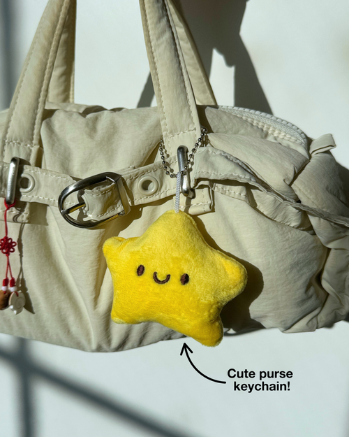 Mini Plush Star Keychain